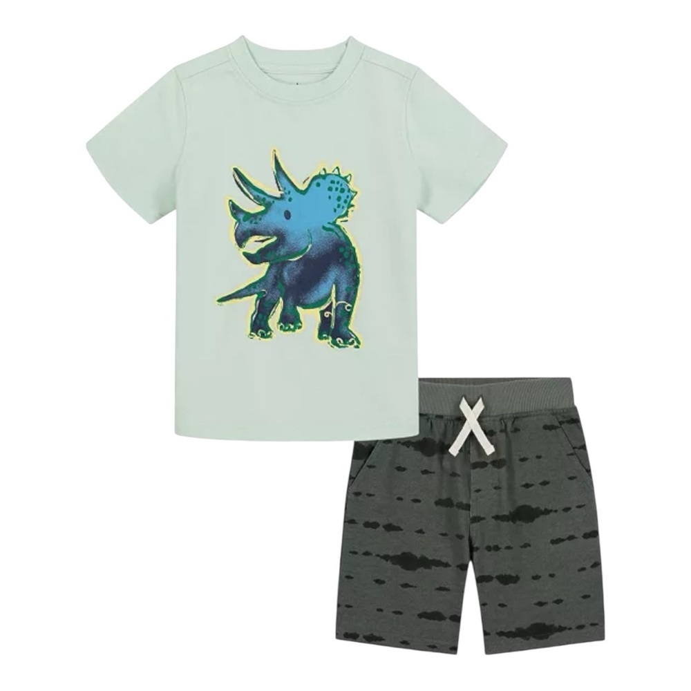 New Kids Headquarters
Boys Rhino T-shirt French Terry Shorts, 2 Piece Set 5